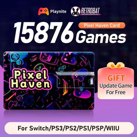 Pixel Haven Card with 15876 Retro&AAA Game for Win PC/Laptop/Handheld Game Console for Switch/PS3/2/
