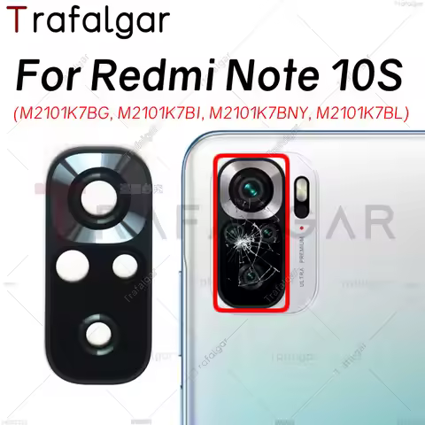 Rear Back Camera Glasss Lens Cover For Xiaomi Redmi Note 10S M2101K7BG M2101K7BI M2101K7BNY M2101K7B