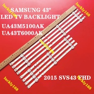 NEW 8PCS Ua43m5100ak UA43T6000AK SAMSUNG 43 inch LED TV BACKLIGHT (Lamp TV) SAMSUNG 43 inch LED TV U