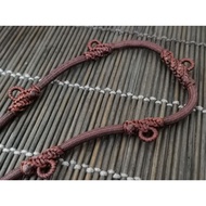 Brown 4mm Nylon String 7 hooks Amulet men's necklace!