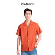 INSIDEMEN Men's Short Sleeve Shirt ISS140AZ