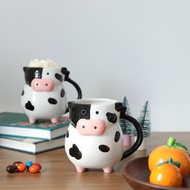 Cow Coffee Cup 20oz Ceramic Cup Novelty Cow Shape 3d Coffee Cup 4/21