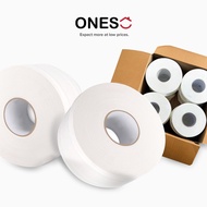 (ONES) Carton Sale (12 Rolls) Commercial Jumbo Paper / Toilet paper / High absorbency / Toilet Roll
