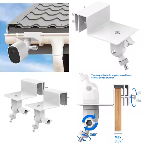 Weatherproof Gutter Mount for Eufycam 2/2 Pro/2C/2C Pro/3C/E/SoloCam E20 E40/L40/L20/S40/S220/3(S330