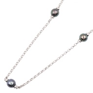 【二手】MIKIMOTO黑珍珠項鍊，頸圍60厘米，18K白K金，女士款，二手