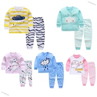 JH Market 2pcs/set Children Boys Girls Soft Cotton Home Wear Set Tops + Pants