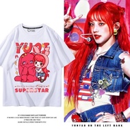 gidle专辑宋雨琦女娃周边短袖男女粉丝应援T恤衣服显瘦打底衫Gidle Album Song Yuqi Nvwa Surrounding Shortdffhedffh111my20251020