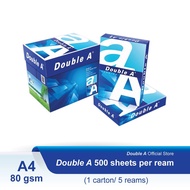 DOUBLE A PREMIUM A4 COPY PAPER 80GSM 500SHEET / DOUBLE A EVERDAY A4 COPY PAPER 70GSM 500 SHEET