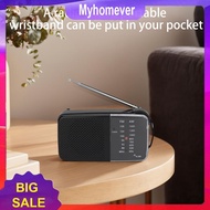AM/FM Radio with Speaker Portable Radio Battery Powered Radio for Indoor Outdoor