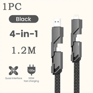 KENTO LITE 1.2M สายชาร์จเร็ว4 in 1 60W USB Type C TO USB c/lighting สำหรับ iP 8/X/11/12/14 13 PRO MA