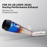 M4 motorcycle racing exhaust slide for ZX-6R zx6r zx6rr ZX6R 636 M4 muffler 2009-2024