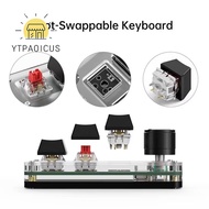 YURUYI Macro Mechanical Keyboard,  Backlit Macropad  Gaming Keyboard,  Mini 3 Keys Knob Keypad Photo