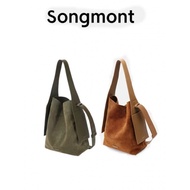 Songmont Suede Tote Bag Shoulder Messenger Handbag Bucket Bag Female