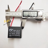 CBB61 Fan Capacitor 5uF 450VAC 5% SENJU Wire Type, 5uF Start Capacitor (New)