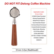 51mm Coffee Bottomless Portafilter With Filter Basket For Homix H11 Oster Cecotec Hibrew Espresso Ma