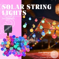 15M 100 LED lampu raya Solar Fairy String Lights Outdoor Waterproof 8 Modes lampu hiasan Solar Power