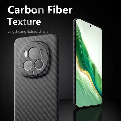 Case For Honor Magic 6 Pro Luxury Carbon Fiber Watermark Stripe Cover For For Honor Magic6 Pro Shock