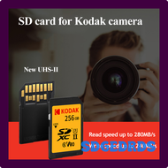 WKSM Kodak 256GB SD Card UHS-II U3 V90 Ultra Pro SDXC Memory Cards 8K HD Video Max High speed 280MB/s for DSLR Camera Computer SDGEDRDS