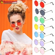 BEBETTFORM Round Sunglasses Fashion Hippie Party Circle Glasses