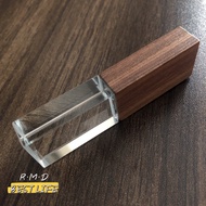 Crystal flash drive wooden pen drive 16GB original thumb drive high speed customized