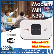 Modem Wifi Mifi 4G LTE k300 Unlock All Operator 150Mbps /Modem Wifi Telkomsel K300 Mifi 4G LTE 150Mbps Unlock All Operator/ Modem Wifi 4G LTE 150Mbps Unlock All Operator /Modem Wifi Mifi 4G LTE Unlock ALL Operator