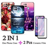 2 IN 1 ITEL A57 A57 Pro Case With Ceramic Protector Screen Curved Tempered Film