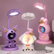 Table Lamp Sanrio kuromi Melody LED night Light Study Bedroom Bed Lamp USB Plug-In for Children's learning