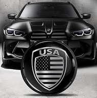 Biomar Labs Front Hood Trunk Tuning Badge 82mm Compatible with BMW Emblem 51148132375 America United