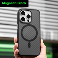 Sanptoch Matte Skin-friendly Magnetic Phone Case For iPhone 15 / 14 / 13 Pro Max For Magsafe Drop Pr