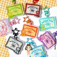 GANTUNGAN Wafior and Piggy - Acrylic Keychain Certified Fandom | Acrylic keychain