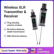 GOCHANMI U3 UHF Wireless XLR Transmitter and Receiver Wireless Microphone Receiver, Rechargeable Mic