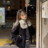 Niche Top Outer Wear Jacket High-End Fur Collar Classy 2025 Korean Style Autumn Winter Warm Wear 8GN