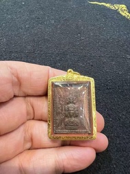 泰國佛牌 阿贊冠噴～#第一期郵票模澤度金天神 2530