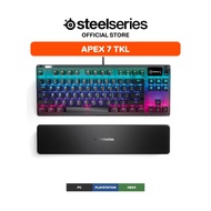 Steelseries Apex 7 TKL armrest wired gaming keyboard, RGB Led, 50 million Clicks, Oled screen, mecha
