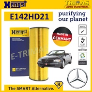 HENGST Oil Filter Mercedes-Benz SL R129 Engine M104 Penapis Minyak Enjin E142H D21 104 180 0109