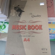 The Quality MUSIC BOOK 210 mm X 297 mm A4 40's S-MZ 1003 - YUCO