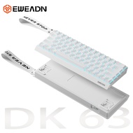 EWEADN DK63 63% Gaming Keyboard60% Tri-mode RGB Rechargeable Wireless Mechanical Keyboard