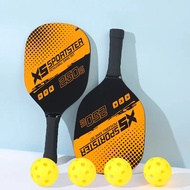 XS Sportster Pickleball Paddle Set with 4 Free Balls and Carry Bag - New Graphite Wood Racket for Ad
