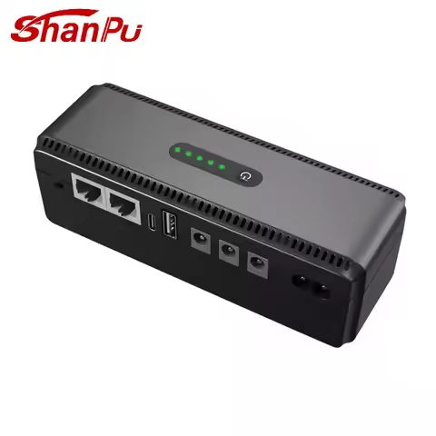 New 36W 20000mah Mini UPS LiFePO4 Battery Online DC Backup Power UPS for CCTV Camera Modem WiFi Rout
