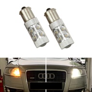 2pcs LED P21W BA15S 1156 DRL for Audi A6 C6 PreFL (2005 2006 2007 2008) Daytime running light canbus