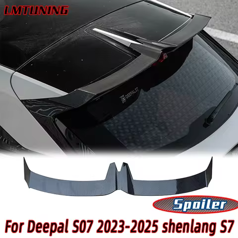 For Deepal S07 2023-2025 shenlang S7 Bright Black Sport Spoiler Tail S07 Top Wing Small Pressure ABS