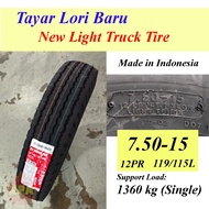 [ NEW TIRE ]  750-15 7.50-15 750R15 Light Truck Lorry Tires - Tayar lori HINO bunga halus 750 15