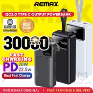 REMAX Type C Turbo Fast Charging 22.5W Powerbank 30000mAh Original Dual USB PD Pawer Bank AKRPP167