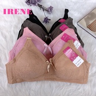 Bra Baju Dalam Wanita Perempuan IRENE Non Wired Bra Plus Size B010 | 36-46 C/D