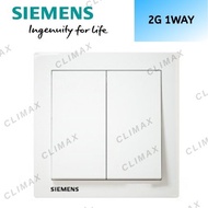 SIEMENS DELTA RELFA 2G 1WAY 2G 2WAY SWITCH - WHITE