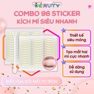 [LIVE CODE 15%] Combo of 96 Super Fast Eyelid Enhancement Stickers - Transparent, Not Revealing - Fr