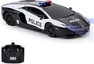 CMJ RC Cars Lamborghini Aventador LP700-4 Police Car Officially Licensed Remote Control Car 1:24 Sca