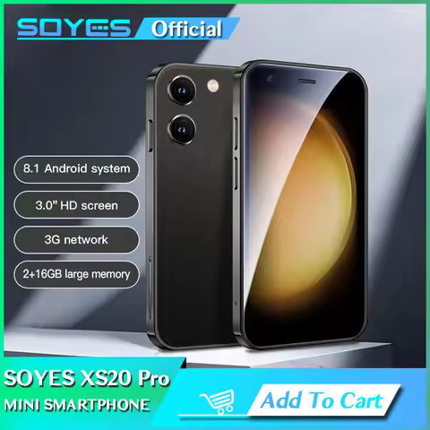 SOYES XS20 Pro 3.0" Small Phone 2GB RAM 16GB ROM Android8.1 Dual SIM Standby With Play Store BT Wifi