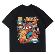 THE AMEOWZING SPIDER CAT CARTOON T-SHIRT | SPIDERMAN T-SHIRT | CAT T-SHIRT