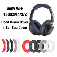 Suitable For Sony WH-1000XM4/3/2 Bluetooth Headset Protective Cover Horizontal Head Beam Sleeve Soft Silicone Earmuffs Soft Case